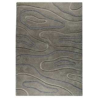 M.A. Trading Hand-tufted Indo Agra Grey Rug (5'6 x 7'10)