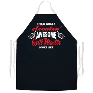 Freakin' Awesome Grill' BBQ Grill Apron-Black