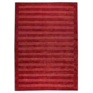 Hand-knotted Indo Chicago Red Rug (3' x 5'4)