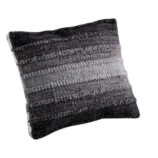 M.A.Trading Hand-woven Indo Ignazio Grey Pillow (16-inch x 16-inch)