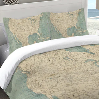 Laural Home Map of North America Standard Pillow Sham