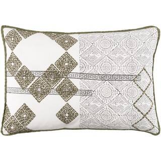 Decorative Gape Down or Poly Filled Throw Pillow (13 x 19)