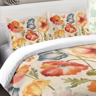 Laural Home Colorful Poppies Standard Pillow Sham