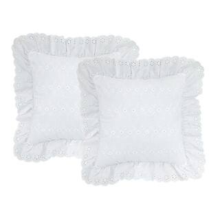 Square Eyelet Pillow (set of 2)