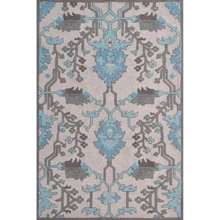Hand-Hooked Susa /Polyester Rug (5'X8')