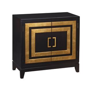 Gold and Black Modern Door Chest