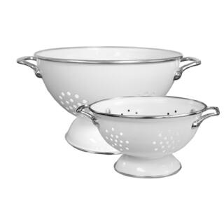 Reston Lloyd Colander Set with 1 and 3-quart in White