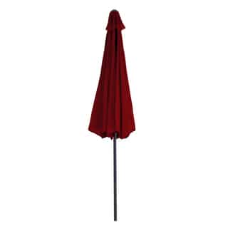 Pure Garden 9-foot Aluminum Patio Umbrella with Auto Crank - Red