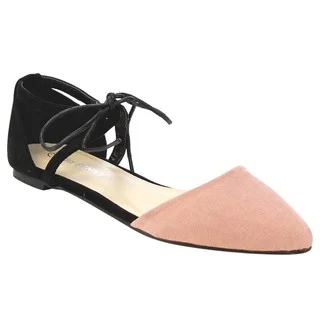 D'Orsay Lace Up Flats