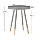 Marcella Paint-dipped Round Spindle Tray-top Side Table iNSPIRE Q Modern - Thumbnail 19