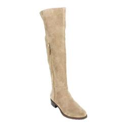 Women's White Mountain Chatter Riding Boot Taupe Suede