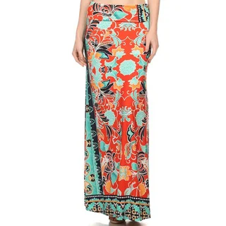 MOA Collection Floral Pattern Maxi Skirt