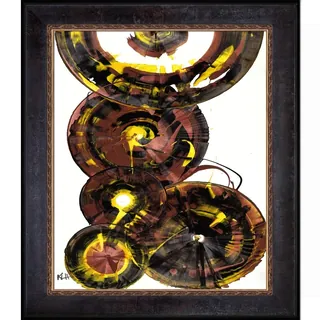 Kris Haas 'Sphere Series Painting 860121811' Framed Fine Art Print