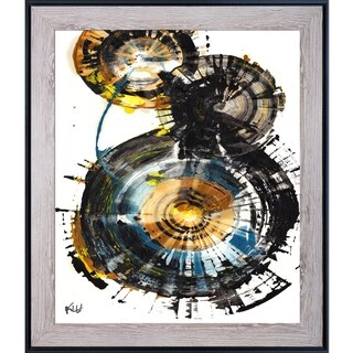 Kris Haas 'Sphere Series Painting 1003042412' Framed Fine Art Print