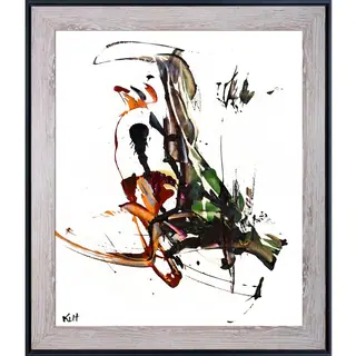 Kris Haas 'Abstract EXP Series 10185110709' Framed Fine Art Print