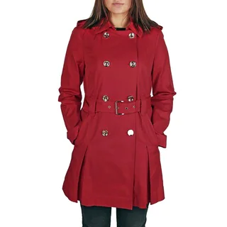 Michael Michael Kors Red Belted Trench Coat