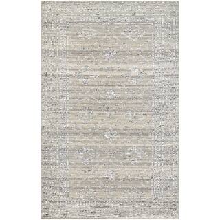 Hand-Knotted Couristan Casbah Sirsi/Grey-Natural Undyed Wool Rug (5'6 x 8')