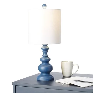 Transitional Indigo Resin Table Lamp