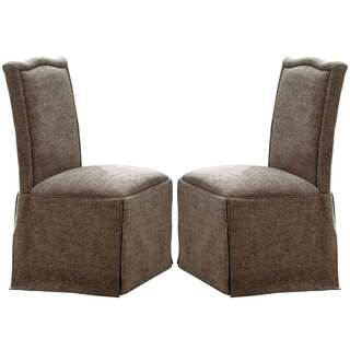 Sanctuary Classic Design Skirted Chair with Nail Head Trim (Set of 2)