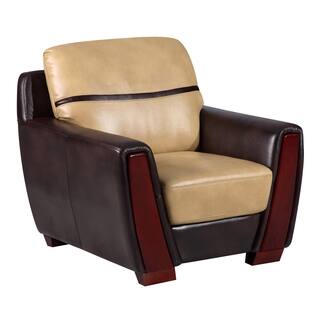Pluto Ivory Patent Leather Chair