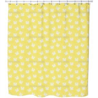 Violetta Yellow Shower Curtain