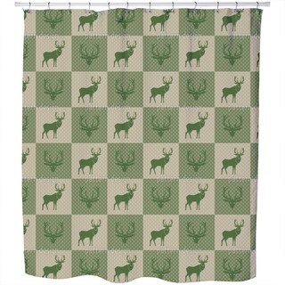 The Forest King Green Shower Curtain