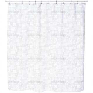 Grey Squares Shower Curtain