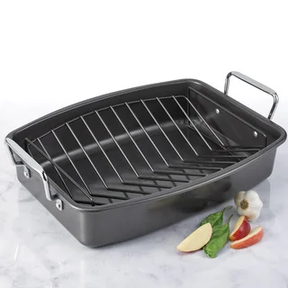 Oneida Carbon Steel Roaster with Non-Stick V Rack