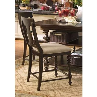 Paula Deen Home Counter Height Chair in Tobacco Finish