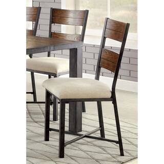 Furniture of America Kesso Industrial Metal Side Chair (Set of 2)