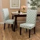 Aurora Fabric Geometric Print Dining Chair (Set of 2) by Christopher Knight Home
