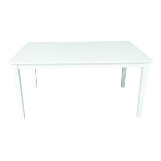 Modern White-finish 59-inch Wood Dining Table