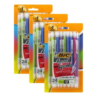 Bic Xtra Sparkle Mechanical Pencils 0.7mm HB #2 Assorted Barrels
