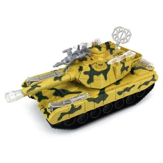 Heavy Attack Battle Battery Operated Bump and Go Toy Tank Car