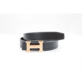 Women's H Belt Reversible Leather With Removable Buckle (2 options available)