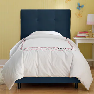 Skyline Furniture Kids Tufted Bed in Premier Navy