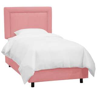 Skyline Furniture Kids Border Bed in Premier Light Pink