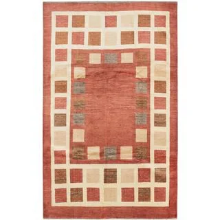 ecarpetgallery Hand-knotted Peshawar Ziegler Brown Wool Rug (6'7 x 10'5)