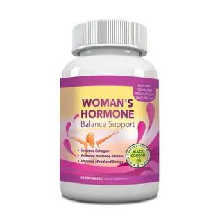Woman's Hormone Body Balance and Menopause Support 1375mg Natural Herbal Supplement