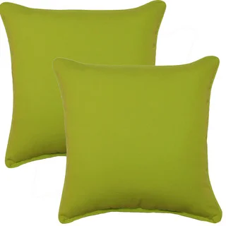 Fresco Lime 17-inch Corded Throw Pillows (Set of 2)