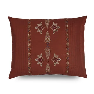 Downton Abbey Grantham Embroidered Pleat Decorative Throw Pillow