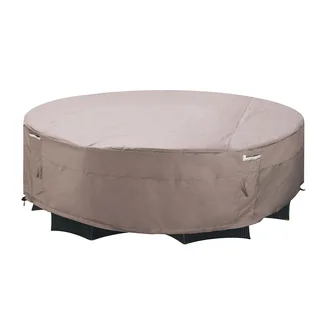 Villacera High Quality Patio Table and Chair Cover Rectangle Taupe Large