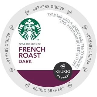 Starbucks French Roast Coffee K-Cup Portion Pack for Keurig Brewers