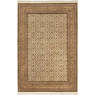 Ecarpetgallery Hand-knotted Royal Mahal Beige Wool Rug (6'8 x 10')