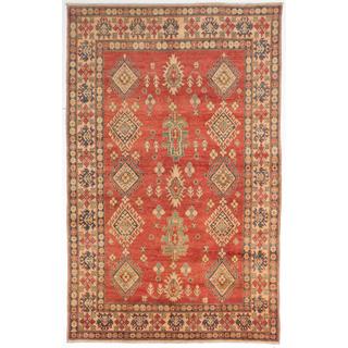 Ecarpetgallery Hand-knotted Finest Gazni Brown Wool Rug (6'7 x 10'6)
