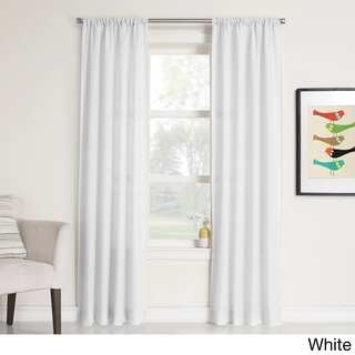 No. 918 Maddie Rod Pocket Solid Sheer Window Curtain Panel