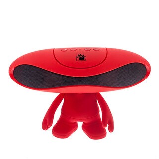 Zunammy Red Portable Rugby Doll Alien Wireless 800 MAH Portable Bluetooth Speaker