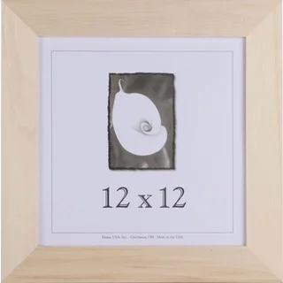 Decorate-It Unpainted Wood 1.5 Inch Picture Frame (12" x 12")