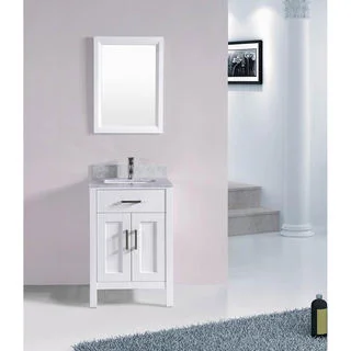 24 inch Belvedere Bathroom Vanity Set with Marble Top
