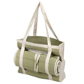 Goodhope Ecollection Straw Picnic Beach Tote with Mat